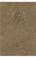 Monogram Gemini Notebook: Blank Diary Journal Log Notebook(73 Monogram Raw 150 Lined)