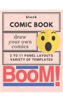 Blank Comic Book for Minecrafters: Create Your Own Comic Book Strip, Variety of Templates for Comic Book Drawing for kids: Blank comic book for kids to write their own Minecraft stori