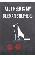 All I need is my German Shepherd