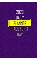 daily calendar 2020 page a day: 6" x 9" notebook for writing.notes.remember.to-DO your daily activities