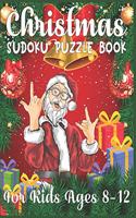 Christmas Sudoku Puzzle Book For Kids ages 8-12: 220 Sudoku Puzzles Easy - Hard With Solution - A Brain challenge Game For Smart Kids - Best Gaming Book Gift For Kids- large print sudoku puzzle boo