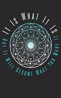 It Is What It Is But It Will Become What You Make It: Dot Grid It Is What It Is But It Will Become What You Make It / Journal Gift - Large ( 6 x 9 inches ) - 120 Pages -- Softcover