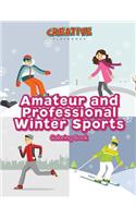 Amateur and Professional Winter Sports Coloring Book