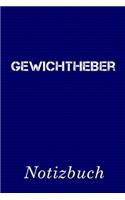 Gewichtheber Notizbuch