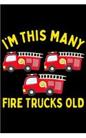 I'm this many fire trucks old