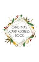 Christmas Card Address Book: A Ten-Year Address Book And Tracker For Holiday Card You Send And Receive. (7" x 10") (No.3)