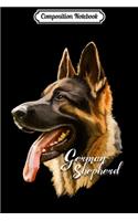 Composition Notebook: German Shepherd Sharp Dog Dogs Gifts Journal/Notebook Blank Lined Ruled 6x9 100 Pages