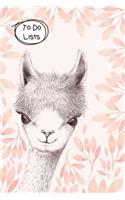 To Do Lists Notebook, Cute Llama: 100 Pages of To Do Lists To Organize Your Life and Track What You Accomplish
