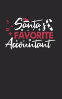 Christmas Santa's Fav Accountant Notebook: Notebook / 6x9 Zoll / 120 ruled Pages