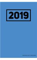 2019 Undated Weekly Monthly Planner Notebook