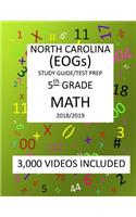 5th Grade NORTH CAROLINA EOGs, 2019 MATH, Test Prep