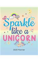 2020 Planner Sparkle Like A Unicorn