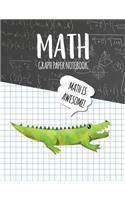 Math Graph Paper Notebook: (4x4 Graph Composition Notebook for Kids)