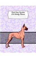 Great Dane Dog Mom 2019 Mom 2019 Weekly Planner: Blank Lined Calendar Notebook for Dog and Puppy Lovers