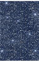 Glitzer Notizbuch Blau