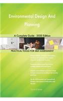 Environmental Design And Planning A Complete Guide - 2020 Edition