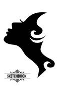 Sketchbook: Blank pages, Extra large (8.5 x 11) inches, 110 pages, White paper, Sketch, Draw and Paint -Lady cover