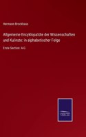 Allgemeine Encyklopädie der Wissenschaften und Künste