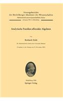 Analytische Familien Affinoider Algebren