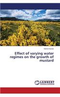 Effect of varying water regimes on the growth of mustard