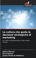 cultura che guida le decisioni strategiche di marketing