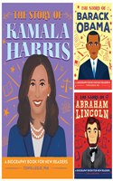 Inspirational Leader Story Book of Barack Obama Abraham Lincoln, and Kamala Haris (Set of 3 Books) Kids