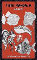 Tiere Mandala - Malbuch - Entspannung und Inspiration