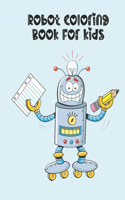 robot coloring book for kids