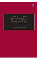 Immunity and International Criminal Law