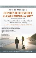 How to Manage a Contested Divorce in California in 2017