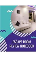 Escape Room Review Notebook: 40 unique review pages