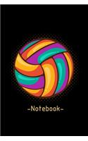 Notebook: 6x9 Netball - grid - squared paper - notebook - notes