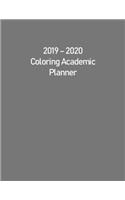 2019 - 2020 Coloring Academic Planner