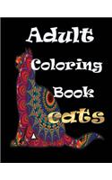 Adult Coloring Book Cats