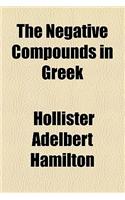 The Negative Compounds in Greek
