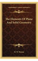 Elements of Plane and Solid Geometry