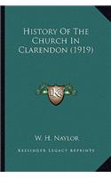 History Of The Church In Clarendon (1919)