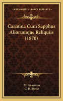 Carmina Cum Sapphus Aliorumque Reliquiis (1870)