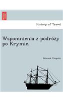 Wspomnienia Z Podro Z y Po Krymie.