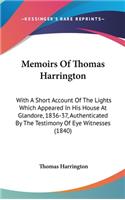 Memoirs Of Thomas Harrington