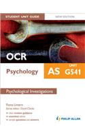 OCR AS Psychology Student Unit Guide: Unit G541 Psychological Investigations