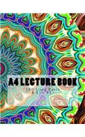 A4 Lecture Book 150 LIned Pages 8.5" x 11": Mandala Design