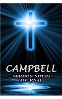 Campbell Sermon Notes Journal