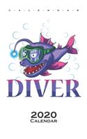 Diver Fish Calendar 2020