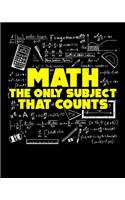 Math The Only Subject That Counts
