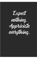 Expect Nothing Appriciate Everything