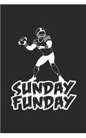 Sunday funday: 6x9 Football - blank with numbers paper - notebook - notes