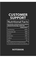 Nutritional Facts Customer Support Awesome Notebook: 6x9 inches - 110 dotgrid pages - Greatest Passionate working Job Journal - Gift, Present Idea