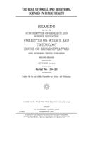 The role of social and behavioral sciences in public health