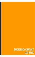 Emergency Contact Log Book